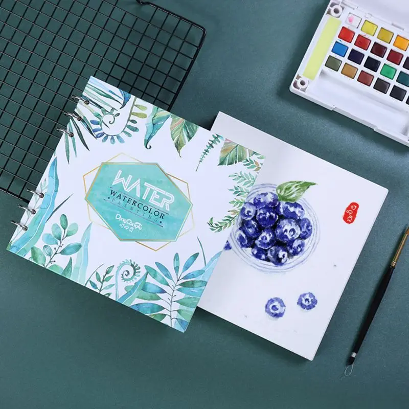 

1Pc 300g/m2 Professional Watercolor Paper 20 Sheet Painted Watercolor Painting Book