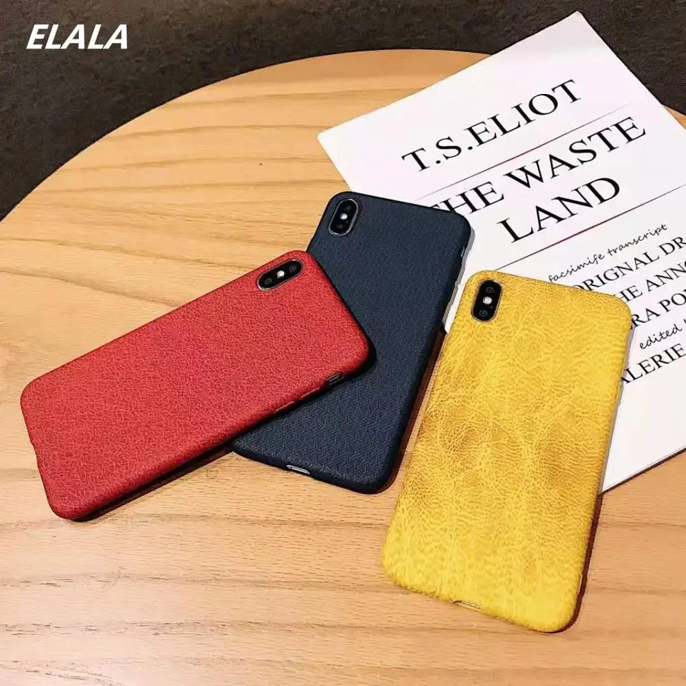 Чехол ELALA Marble для iPhone X 7 матовый мягкий чехол из ТПУ 6S 8 Plus Xr Xs Max чехлы с полной
