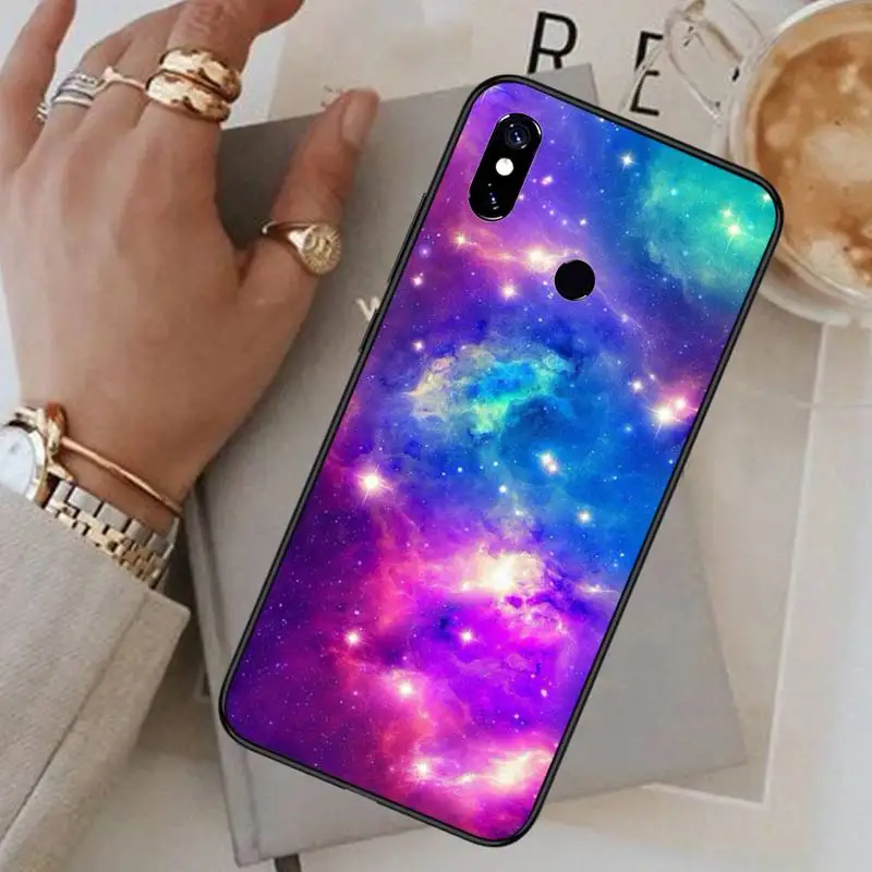 

Starry Sky purple universe space Phone Case For Xiaomi Redmi note 7 8 9 t max3 s 10 pro lite funda coque shell cover