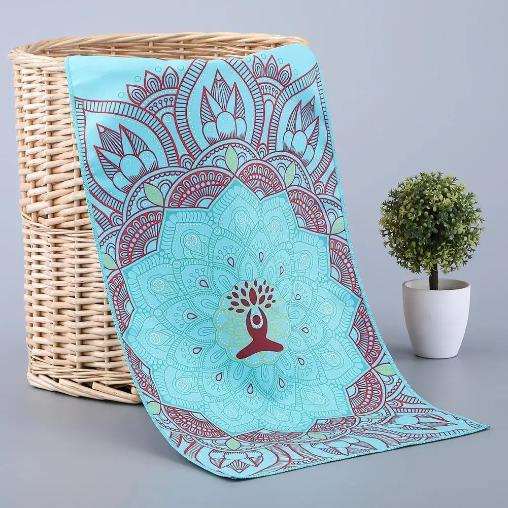 

100cm*30cm Yoga Towels Fitness Towels Printed Microfiber Towel Travel Sports Sweat-absorbent Quick-drying N8e0