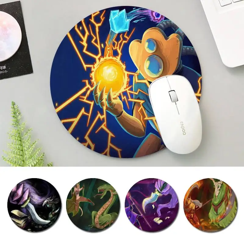 

Персонализированный офисный коврик для клавиатуры Slay the spire, настольный прочный Настольный коврик для мыши, резиновый круглый игровой коври...