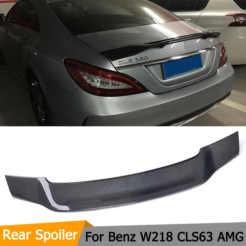 

Carbon Fiber Auto Car Rear Trunk Rear Spoiler Wing for Mercedes-Benz W218 CLS350 CLS400 CLS500 CLS63 Sedan 4-Door 2012-2017