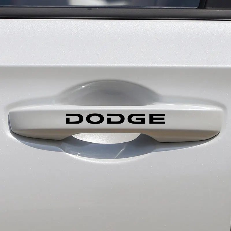 4 шт. Новые наклейки на дверные ручки автомобиля декоративные аксессуары для Dodge