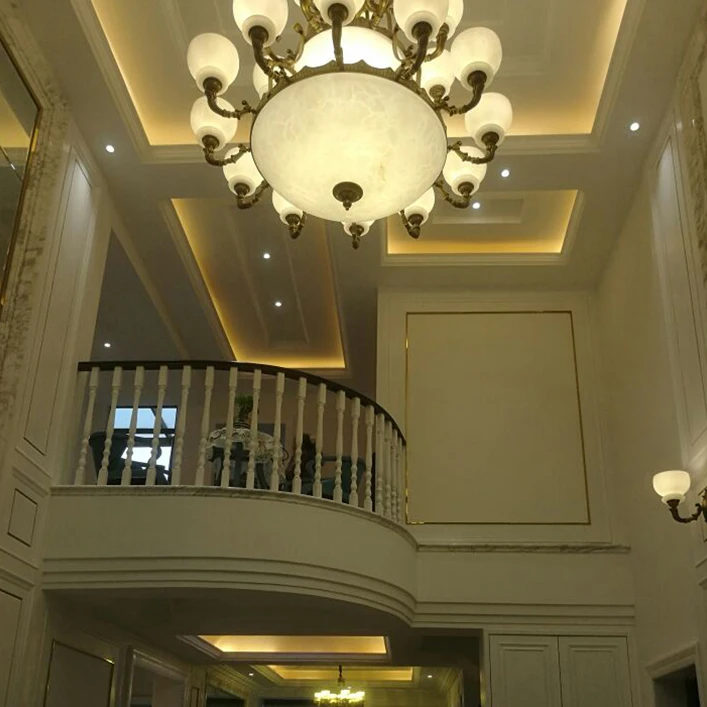 Большой латунный винтажный светильник Xl медная лампа стеклянный абажур