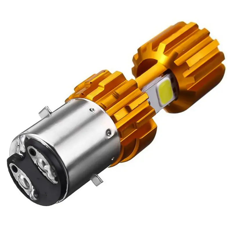 

H4 18W Led 3 Cob Dc 12V Белый Мотоцикл головной светильник лампочка 2000Lm 6500 к Hi/короче спереди и длиннее сзади) лазерного луча высокой Мощность супер я...