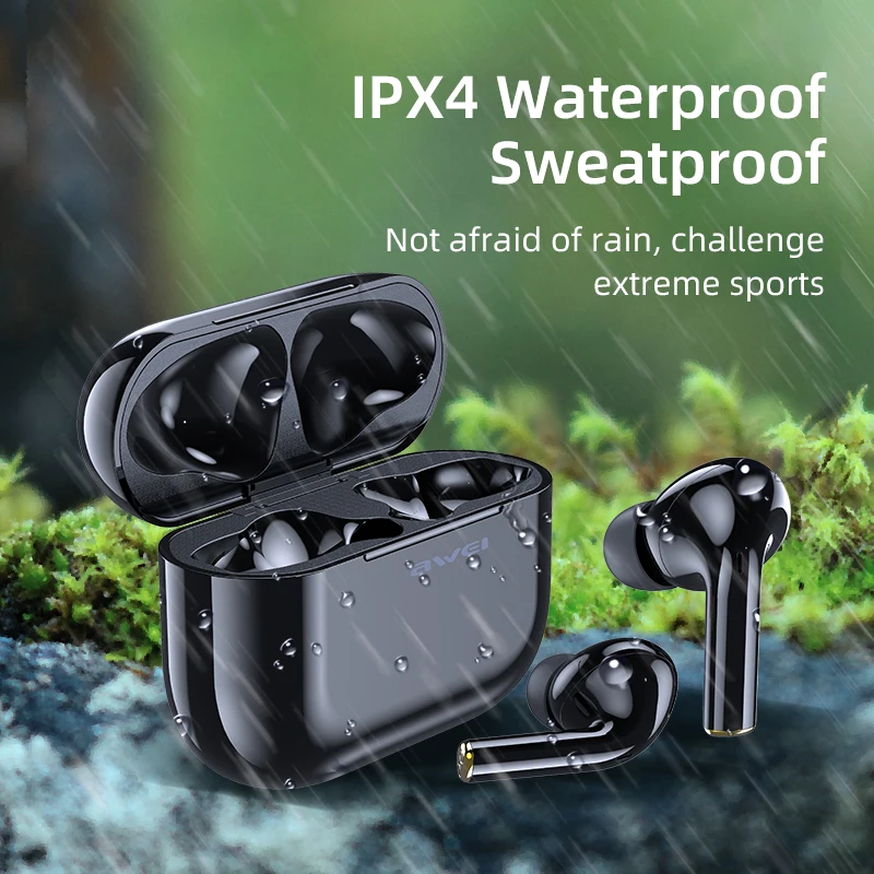 

AWEI T29 True Wireless Earbuds Bluetooth 5.0 With Mic Touch Control Waterproof IPX4 Stereo Sound For All kinds of Phones