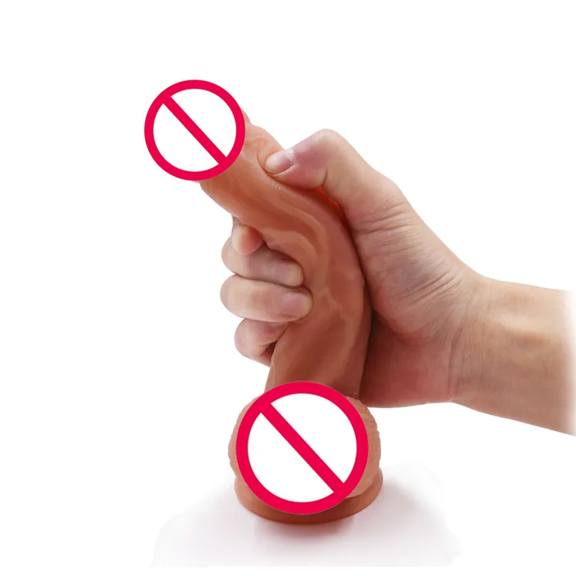 7 5 дюймовый жидкий силиконовый фаллоимитатор мягкий реалистичный сгибаемый