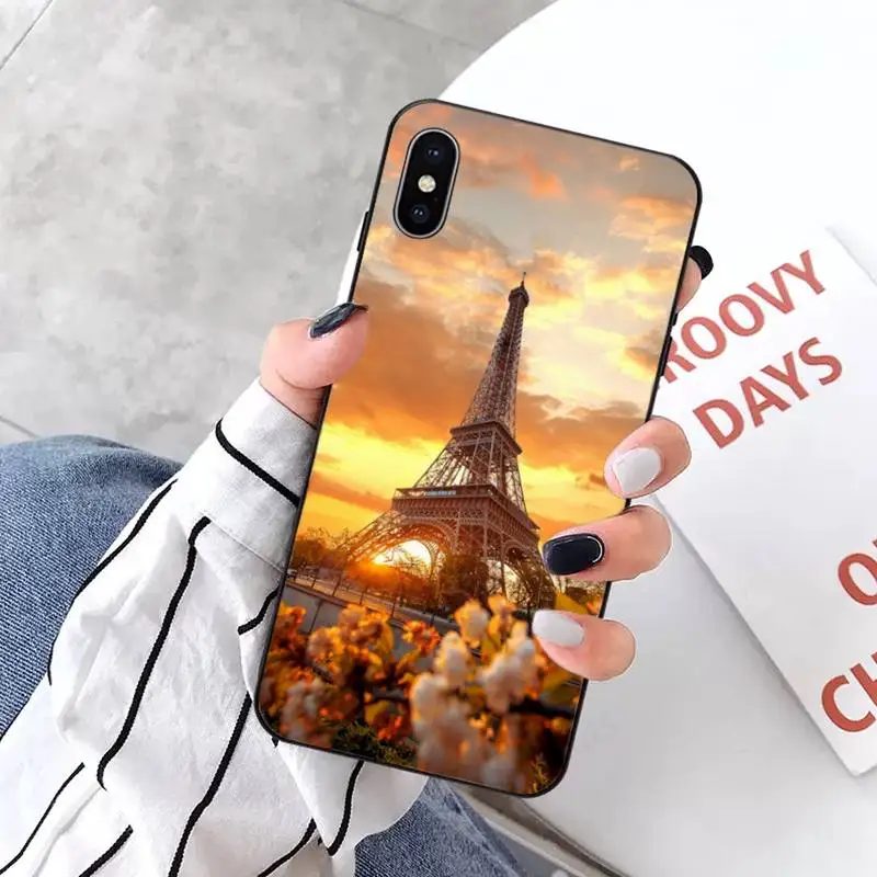 

France Paris the Eiffel Tower Phone Case for iPhone 11 12 pro XS MAX 8 7 6 6S Plus X 5S SE 2020 XR mini