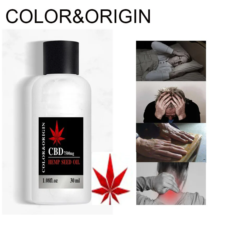 Цвет и происхождение конопляное масло экстракт семян 7000 мг CBD био активные
