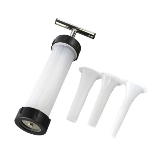 

Manual Push Sausage Maker Sausage Stuffer Tube Meat Filling Tool For Home Food Grade Enema Machine For Household