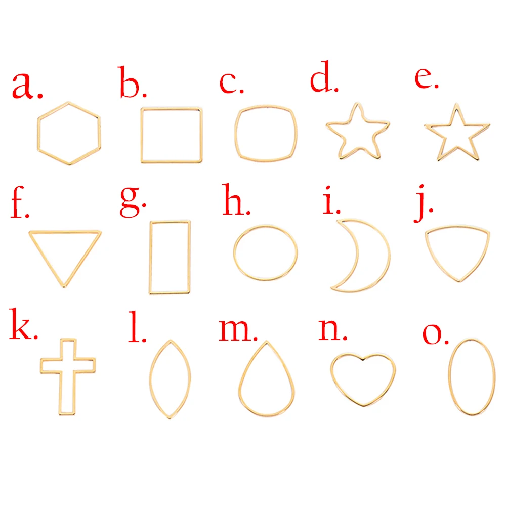 

20Pcs/lot Stainless Steel Various Shape Connector Charms Pendant For Necklace Bracelet DIY Jewelry Makings