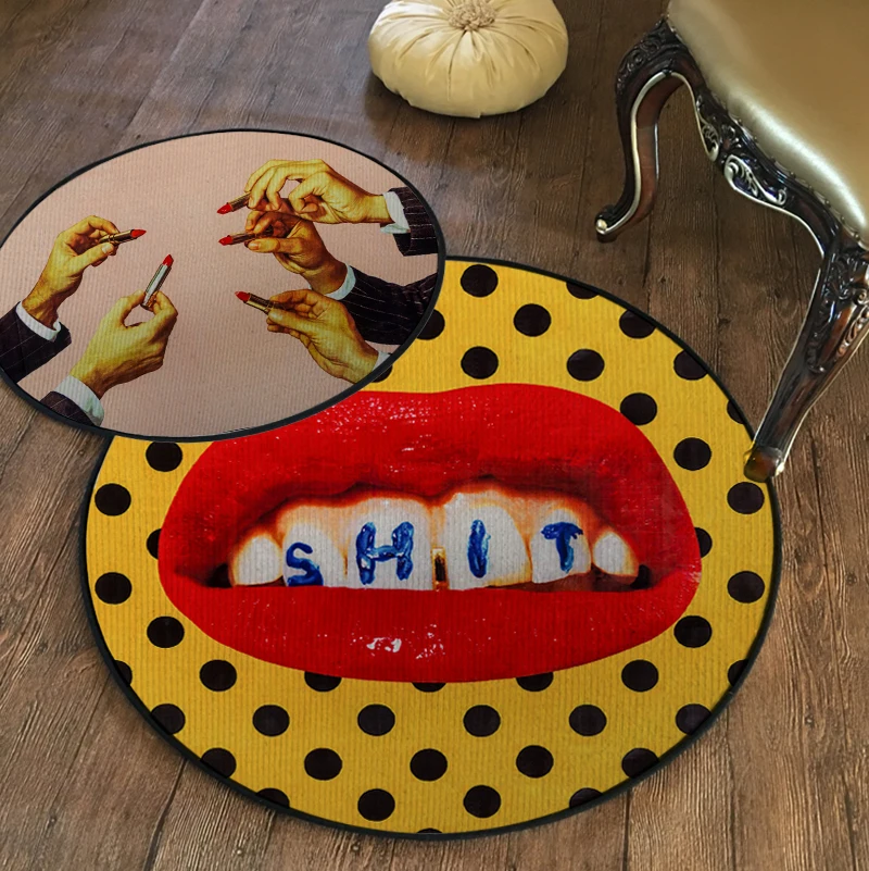 italian style decorative floor rug creative door mat entrance living room bedside carpet hanging basket computer chair mat free global shipping