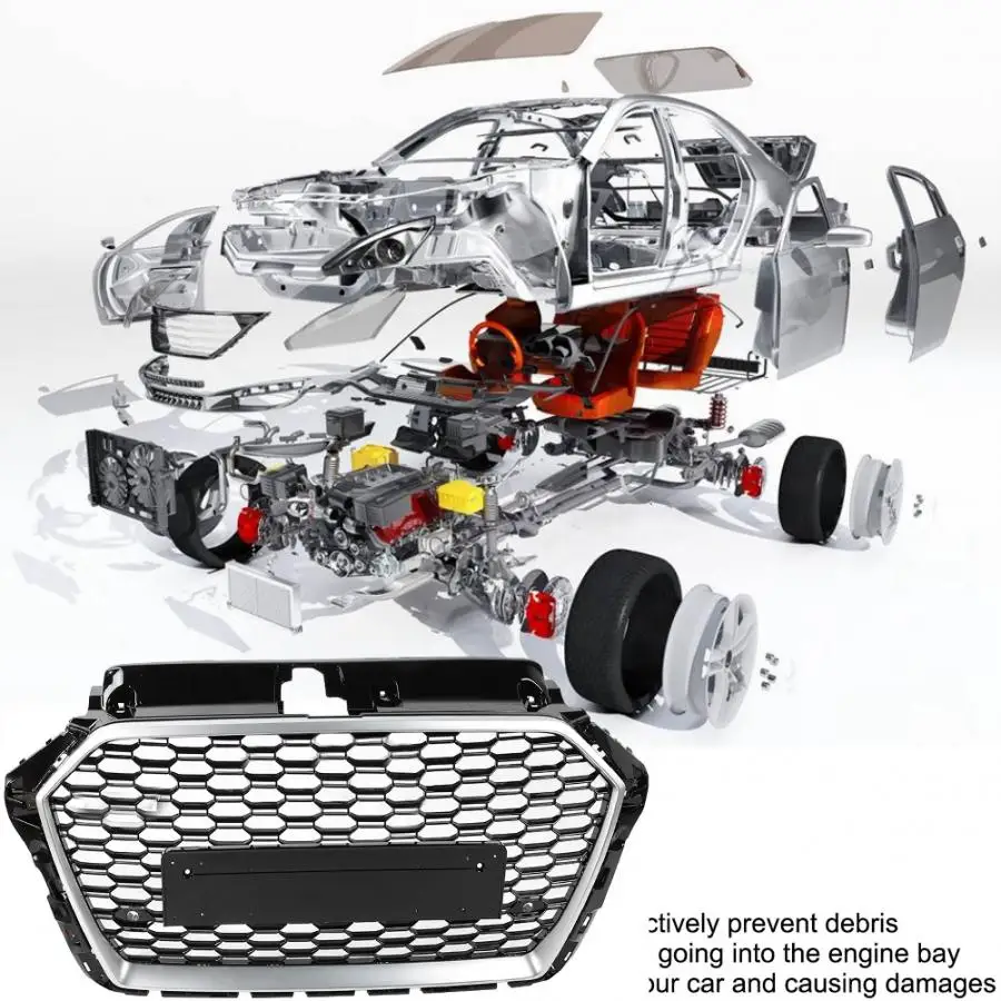 Решетка для переднего бампера автомобиля решетка Audi A3/S3 8V 2017 2018 2019 (установка RS3