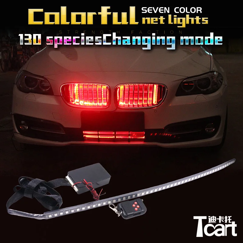 Tcart впускной решетка динамический led RGB 7 видов цветов огни для bmw e81e82 e87 e88 f20 f21 e46 e36