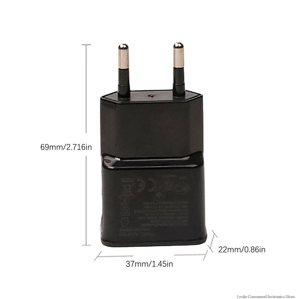 Сетевое зарядное устройство с двумя USB-портами 2 А быстрая зарядка вилка