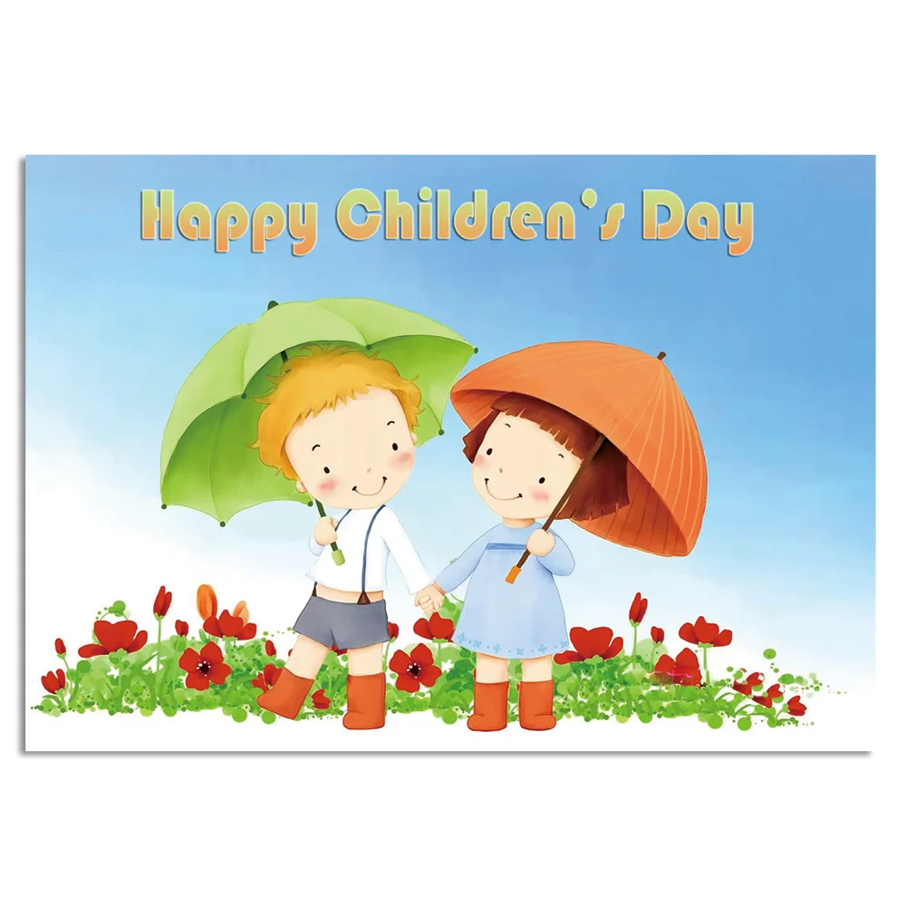 Счастливый день детей 5D DIY Алмазная Картина Набор мозаичный узор полная круглая