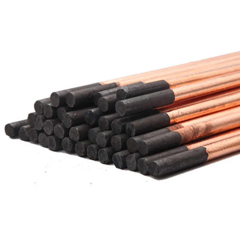 

5Pcs Air Carbon Arc Gouging Rods Copper Round Graphite Electrode Rod For DC Gas Gouging Gun Electrode Carbon Rod 4-10mm
