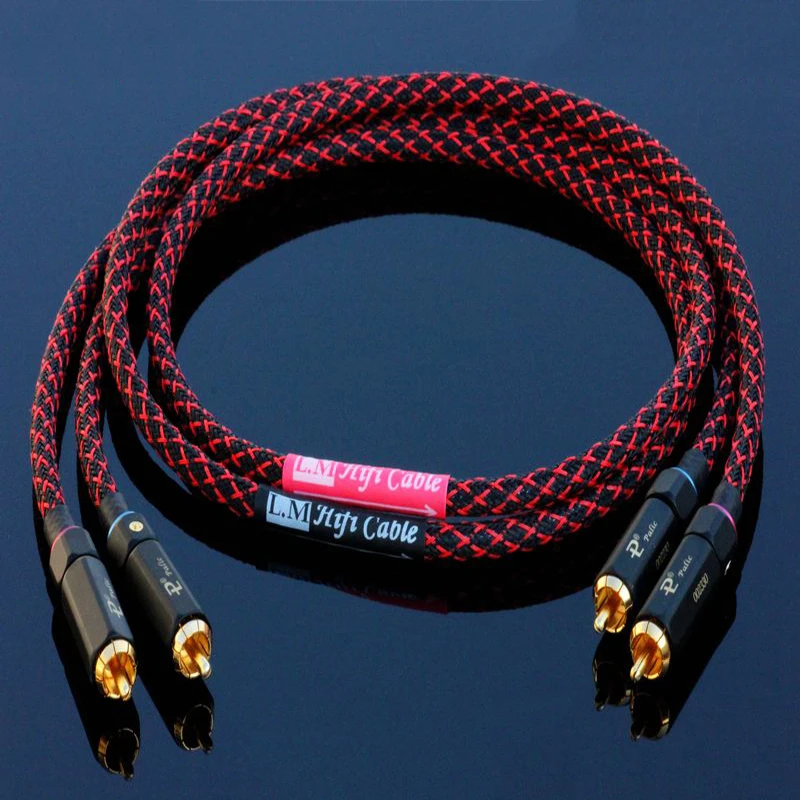 HI-end HiFi высококачественное аудио-видео DIY 6N OFC медный 2-жильный посеребренный аудио