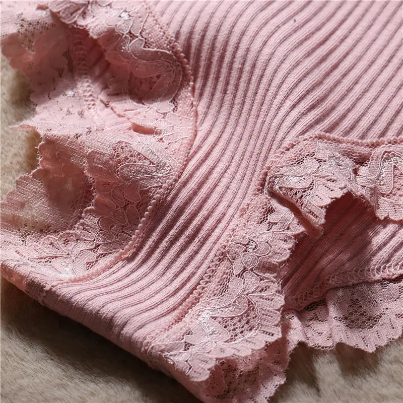 3 шт./компл. кружевные хлопковые трусики сексуальное нижнее белье трусы для