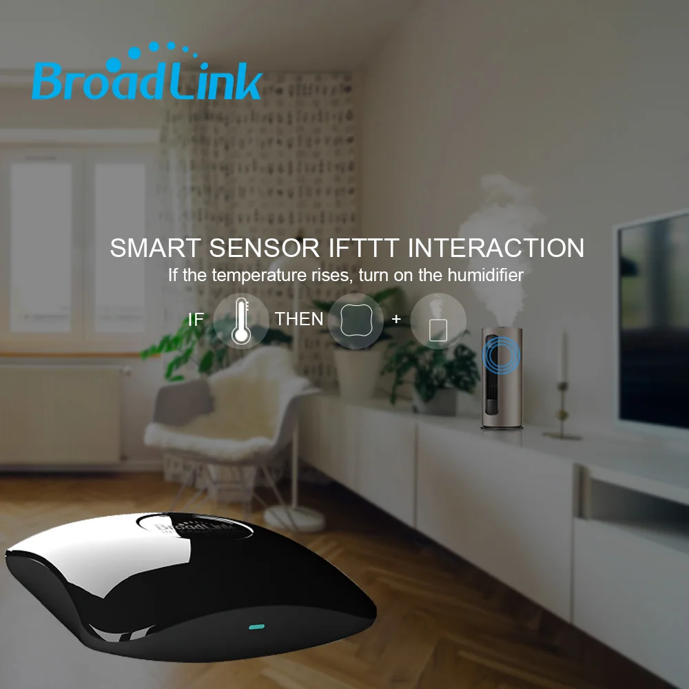 2021 Broadlink RM4 Pro Wifi IR RF Remote Controller for XiaoMi Work Alexa Google Home HTS2 Tempetature Humidity Sensor Detector |