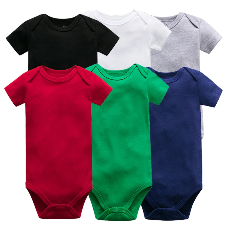 

Unisex Baby Bodysuits 100% Cotton Boys Girls 0-24 Months Black and white Short Slevee Baby Clothes