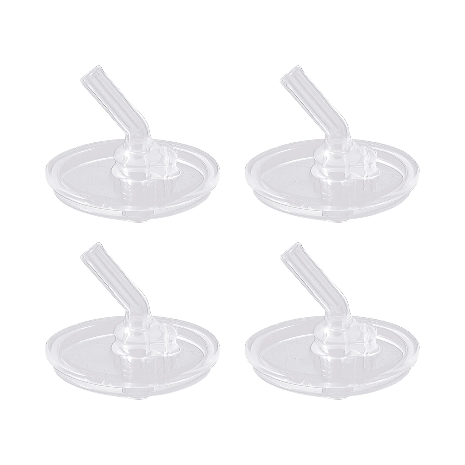 

4/10Pcs Kids Food-Grade Straws Sets Transparent Vacuum Bottles Straws Replacements Non-Toxic Accessory Parts Infants Sippy Sets