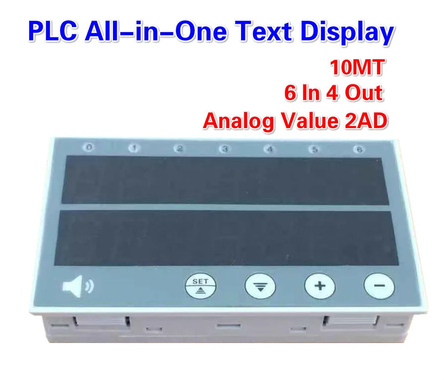 

PLC All-in-One Text Display Compatible OP320 Industrial Control Board 10MT 6 In 4 Out Programmable Logic Controller