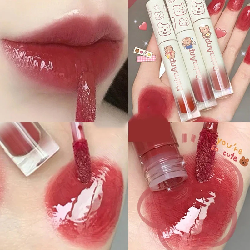 DAIMANPU зеркальная губная помада матовая текстура блеск для губ водостойкая