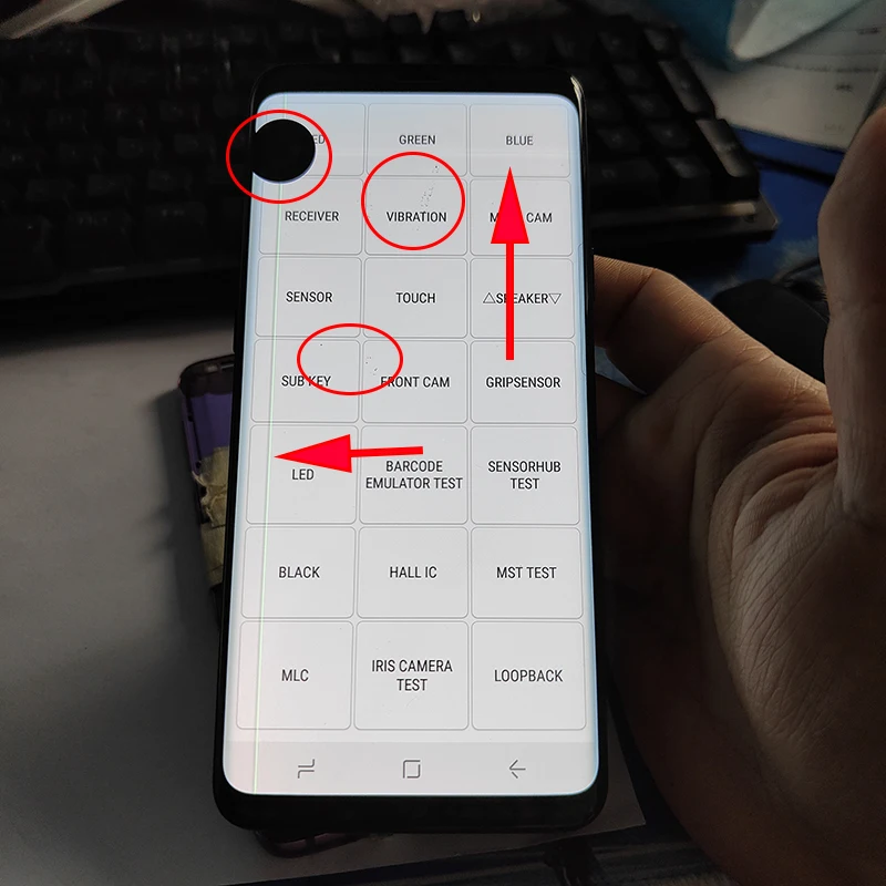 

Cheap Processing Original For Samsung S9 Plus LCD Display Touch Screen Digitizer For Samsung G965 Line and pixel With Frame