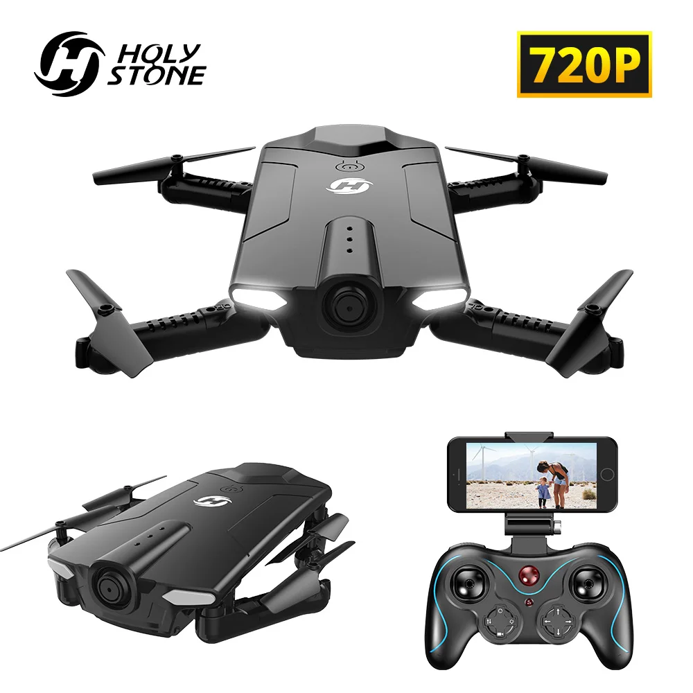 Holy Stone HS160 Радиоуправляемый Дрон с камерой HD wifi FPV 720P Квадрокоптер с аккумулятором камеры 3,7 в для детей складной взрослый