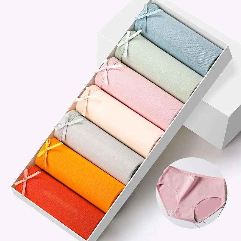 Ткань из дышащего хлопка 7 шт./лот женское белье чашечки расположены рядом