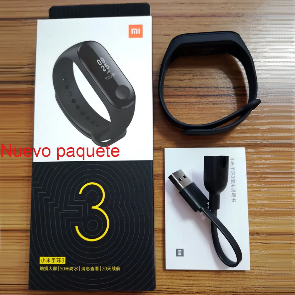 Xiaomi mi band 3 умный Браслет 0 78 дюймов сенсорный экран OLED монитор сердечного ритма