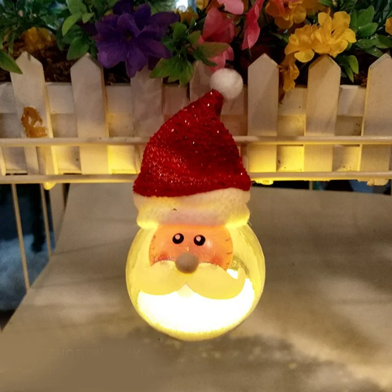 Пустотелый Прозрачный Рождественский шар с шляпой милый для украшения