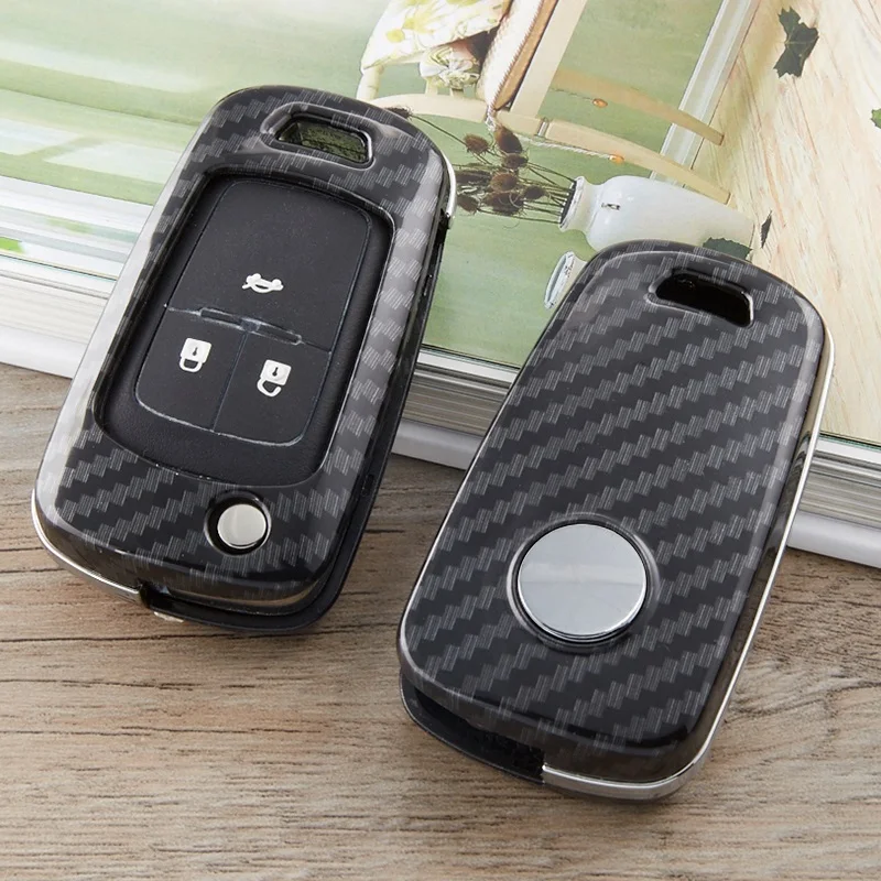 Чехол для ключей автомобиля из углеродного волокна ABS Chevrolet Cruze Aveo Lova Epica Opel VAUXHALL