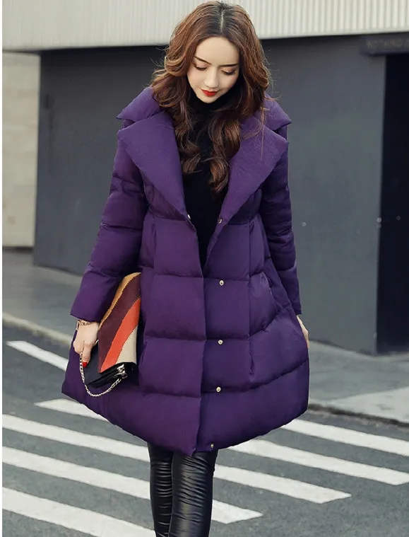 Элегантная длинная парка для женщин 2020 новая модная зимняя теплая куртка пальто