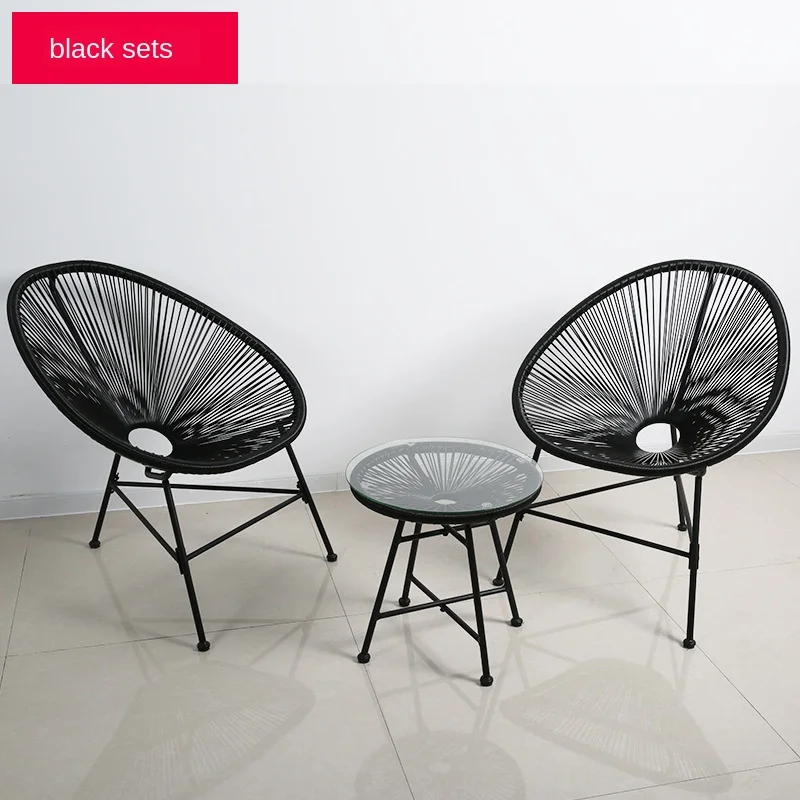 3 шт./компл. балкон кафе стол и стулья набор креативный дышащий луна стул Тяжелая