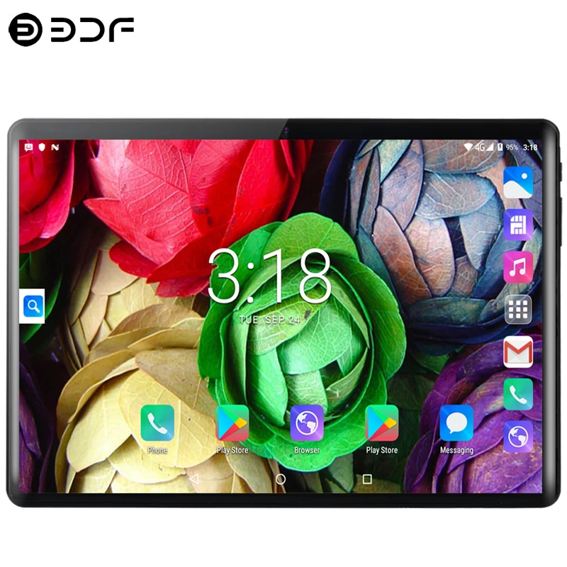 10 1 дюймовые планшеты 2.5D Закаленное стекло Android 7 0 3G/4G четырехъядерный телефонный