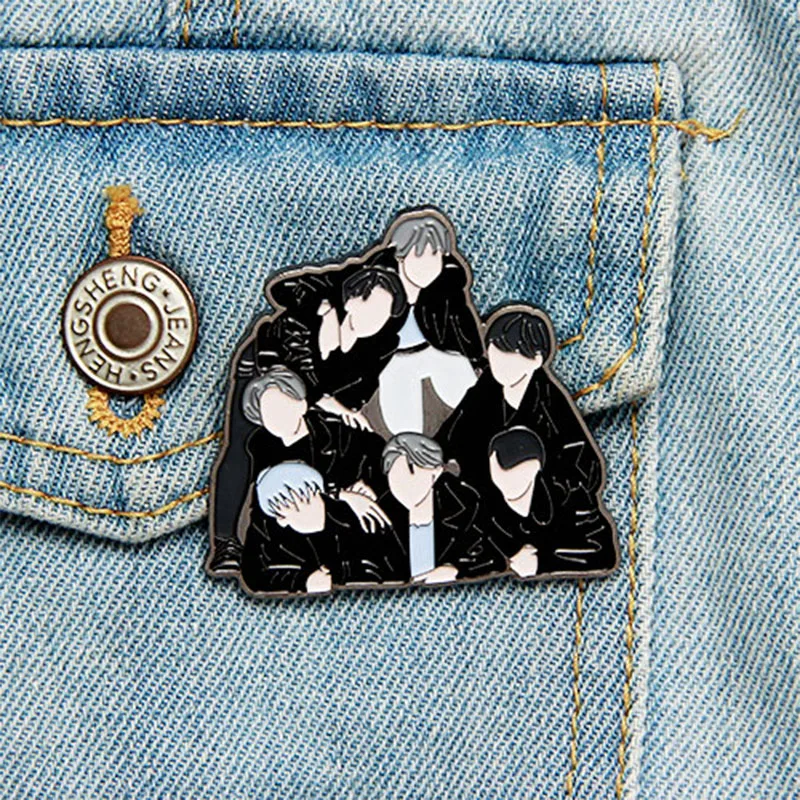1 шт. значок Kpop Bangtan Boys новый альбом булавка брошь аксессуары ювелирные изделия