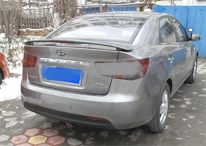 Для KIA Forte спойлер 2011-2013 Форте с светильник высокого качества ABS Материал заднее