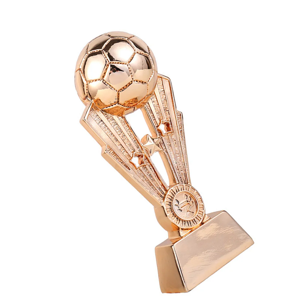 

Plating Resin Football Trophy Soccer Match Team Award with Base for School Office Kindergarten (Bronze)