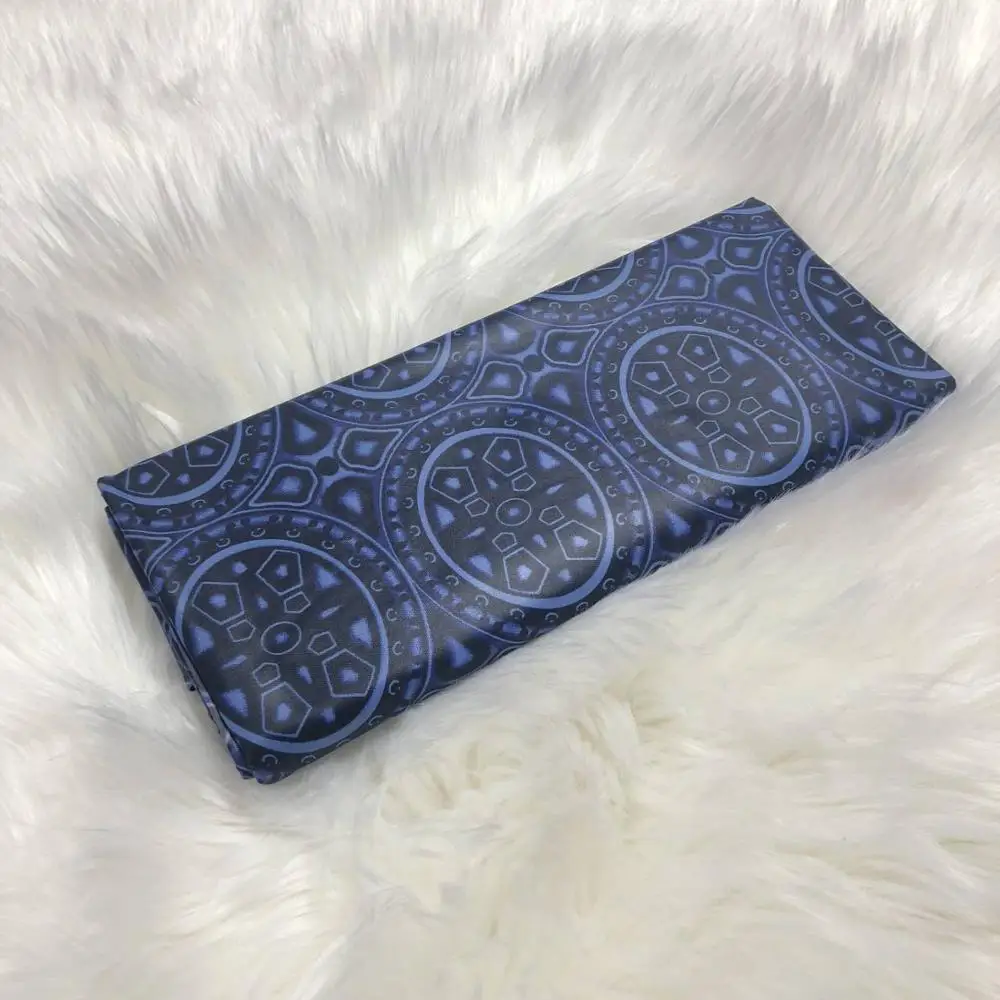 1 polyester quality Африканский стиль Африканский Базен Riche Brode ткань морская парча Дамасская Shadda кружевная ткань для мужчин ткань в 5 ярдов AB30 - Цвет: 1 polyester quality