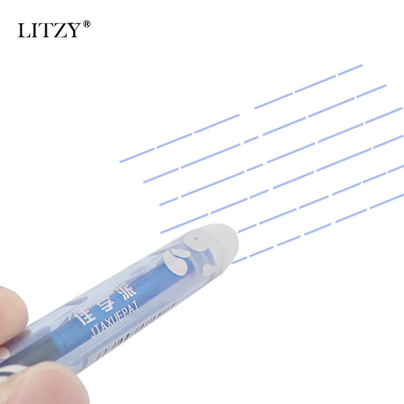 Стираемая гелевая ручка 12 шт./компл. 0 5 мм синяя черная красная стираемая стержень