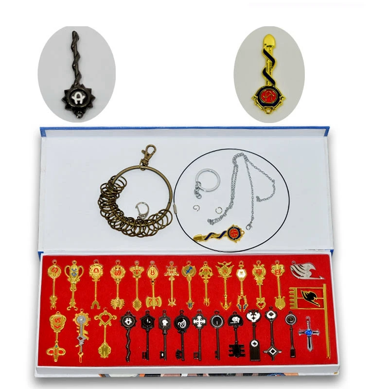 Набор ключей сказочного хвоста аксессуары для аниме косплея оружие коллекция