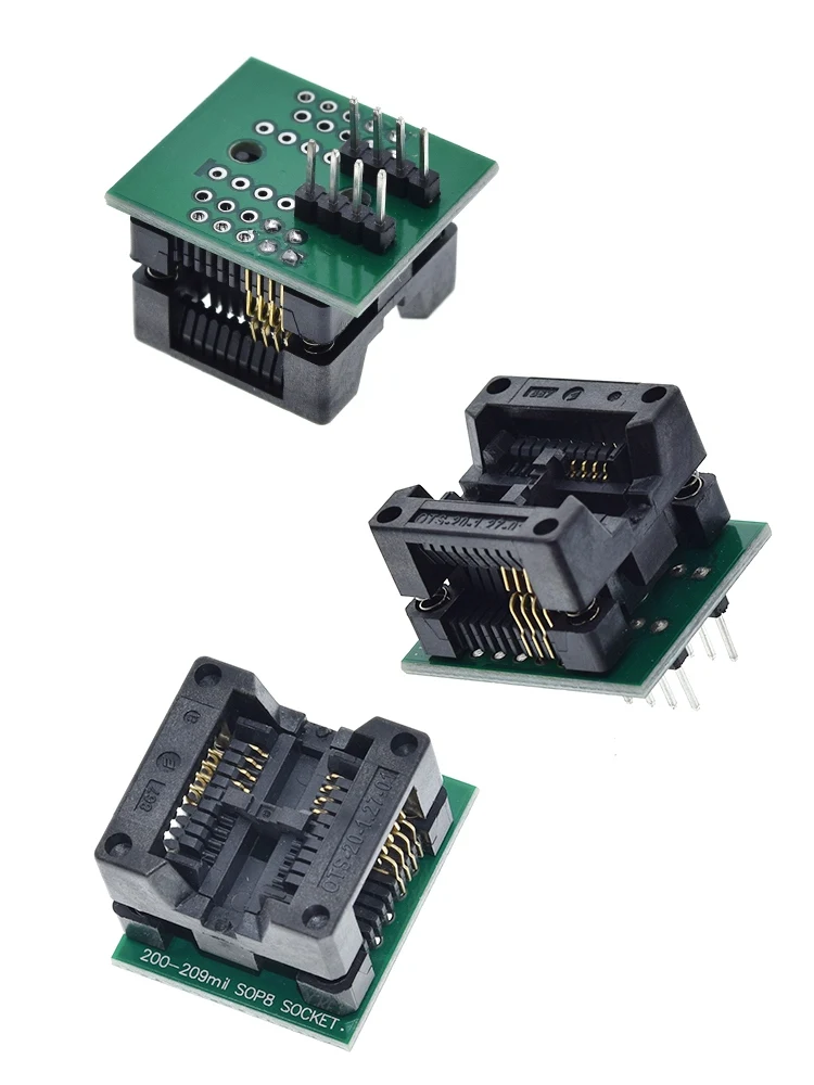 GREAT IT 1 шт. SOIC8 SOP8 К DIP8 широкое сиденье 200 мил программист адаптер гнездо синий ch341a