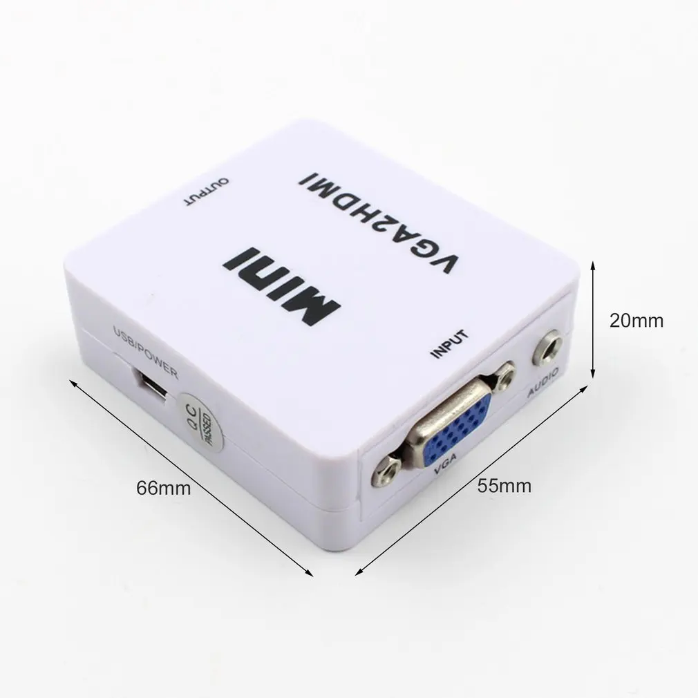 HDMI To VGA With Audio Adapter Cable HD Conversion support HDCP 1.0 / 1.1 1.2 | Электроника