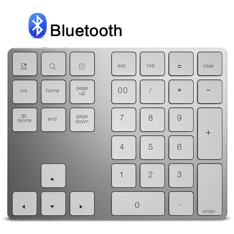 Беспроводная цифровая клавиатура с Bluetooth 34 клавиши мини цифры цифрами для Windows ПК