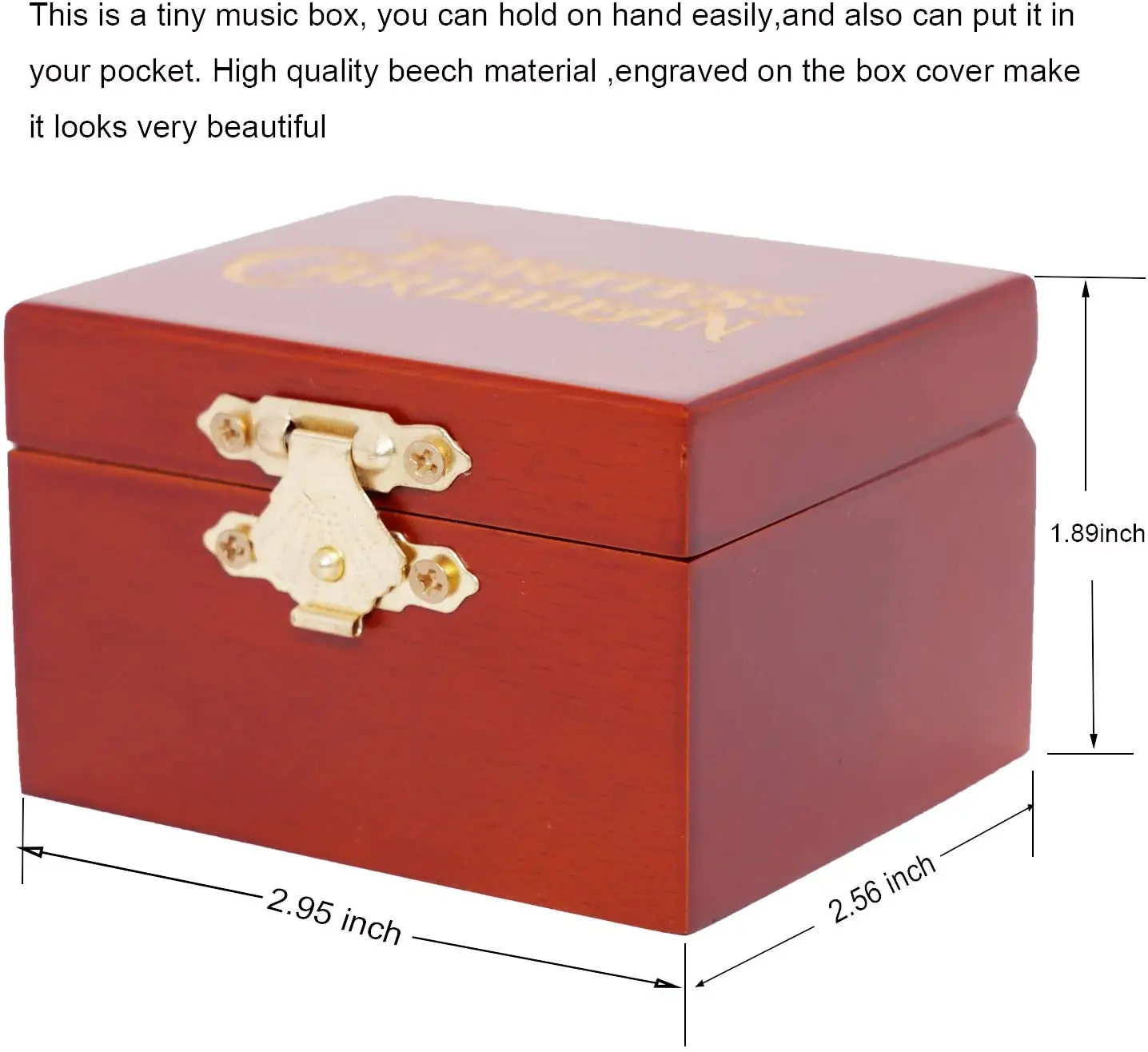 Музыкальная шкатулка из аниме резная деревянная музыкальная с заводным