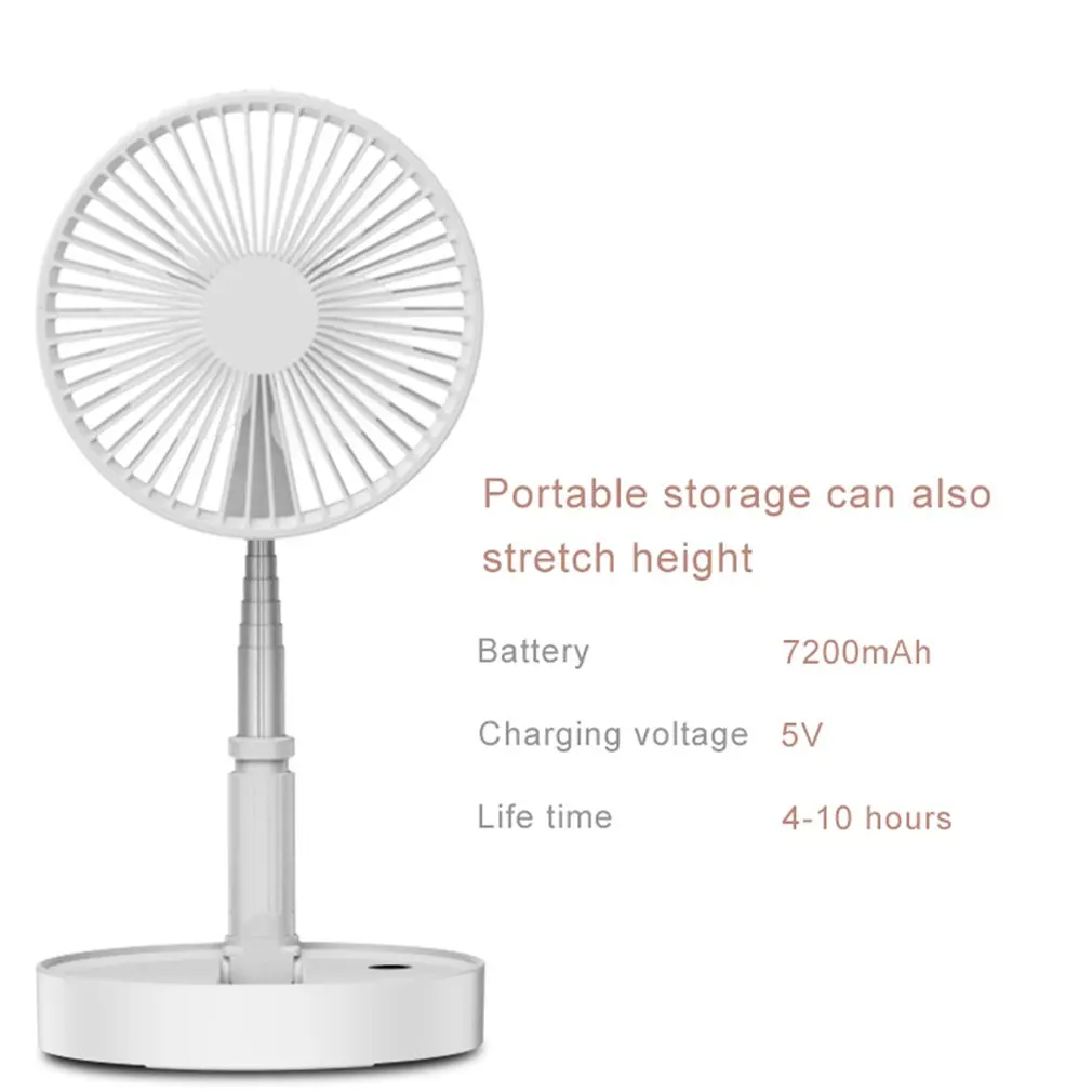 Новый складной телескопический мини вентилятор Usb Перезаряжаемый студенческий