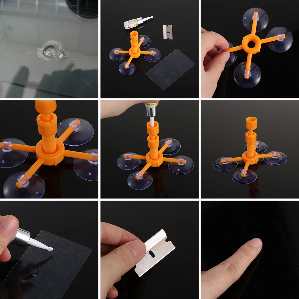 Набор для ремонта ветрового стекла набор быстрой фиксации треснувшего и