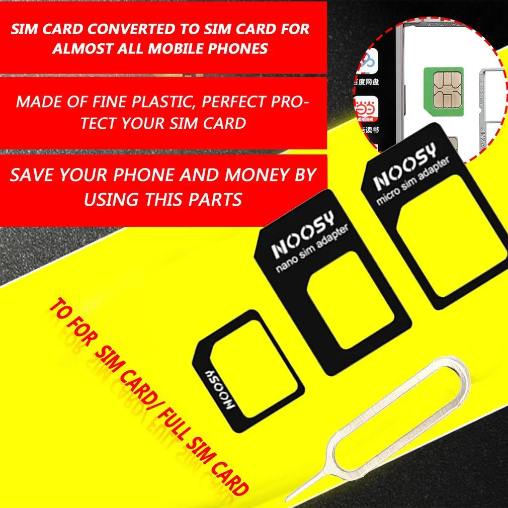 2 набора адаптер для Nano Sim-карты на Micro Sim-карту и стандартный |